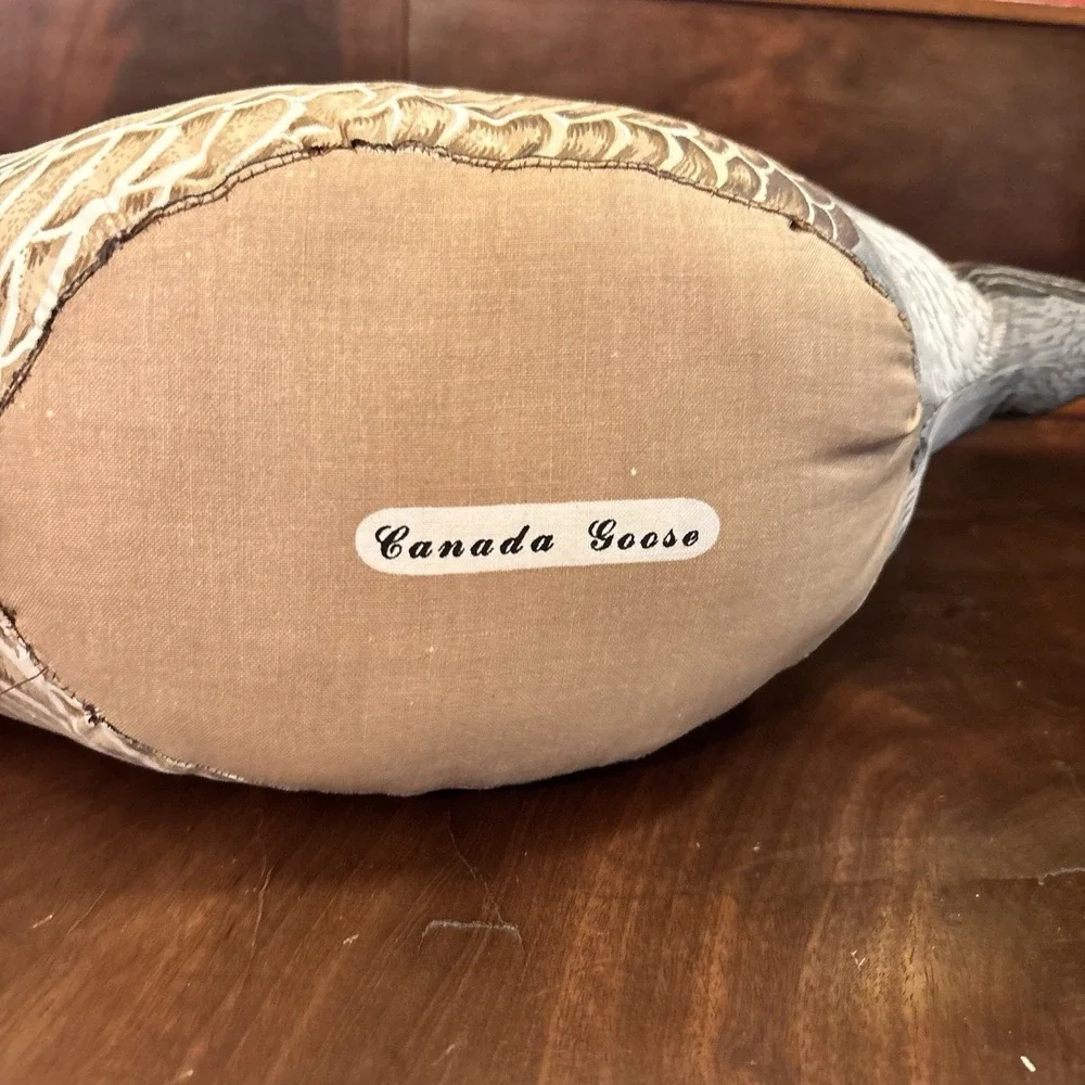 Vintage Canada Goose Plush Doorstop Decorative Pillow 17